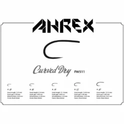 Ahrex FW511 Barbless Freshwater Curved Dry Fly Hook