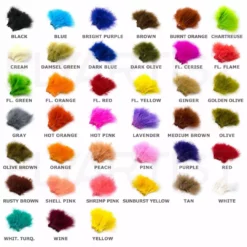 Hareline Strung Marabou Blood Quills Fly Tying Materials