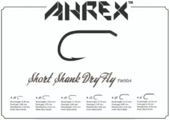 Ahrex FW504 Short Shank Wide Gape Dry Fly Hook
