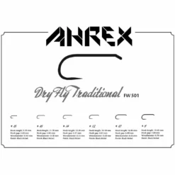 Ahrex FW501 Barbless Freshwater Traditional Dry Fly Hook Hooks
