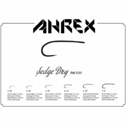 Ahrex Hooks Ahrex FW531 Barbless Freshwater Sedge Dry Fly Hook