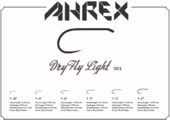 Ahrex FW503 Barbless Dry Fly Light Hook Hooks