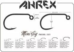 Ahrex FW550 Mini Jig Barbed Hook