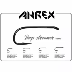 Ahrex NS115 Nordic Salt Deep Streamer Hook Hooks