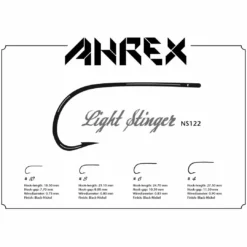 Ahrex NS122 Nordic Salt Light Stinger Hook Hooks