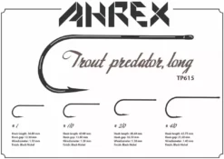 Ahrex TP615 Trout Predator Long Streamer Hook Hooks