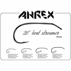 Ahrex TP650 26 Degree Bent Streamer Hook Hooks