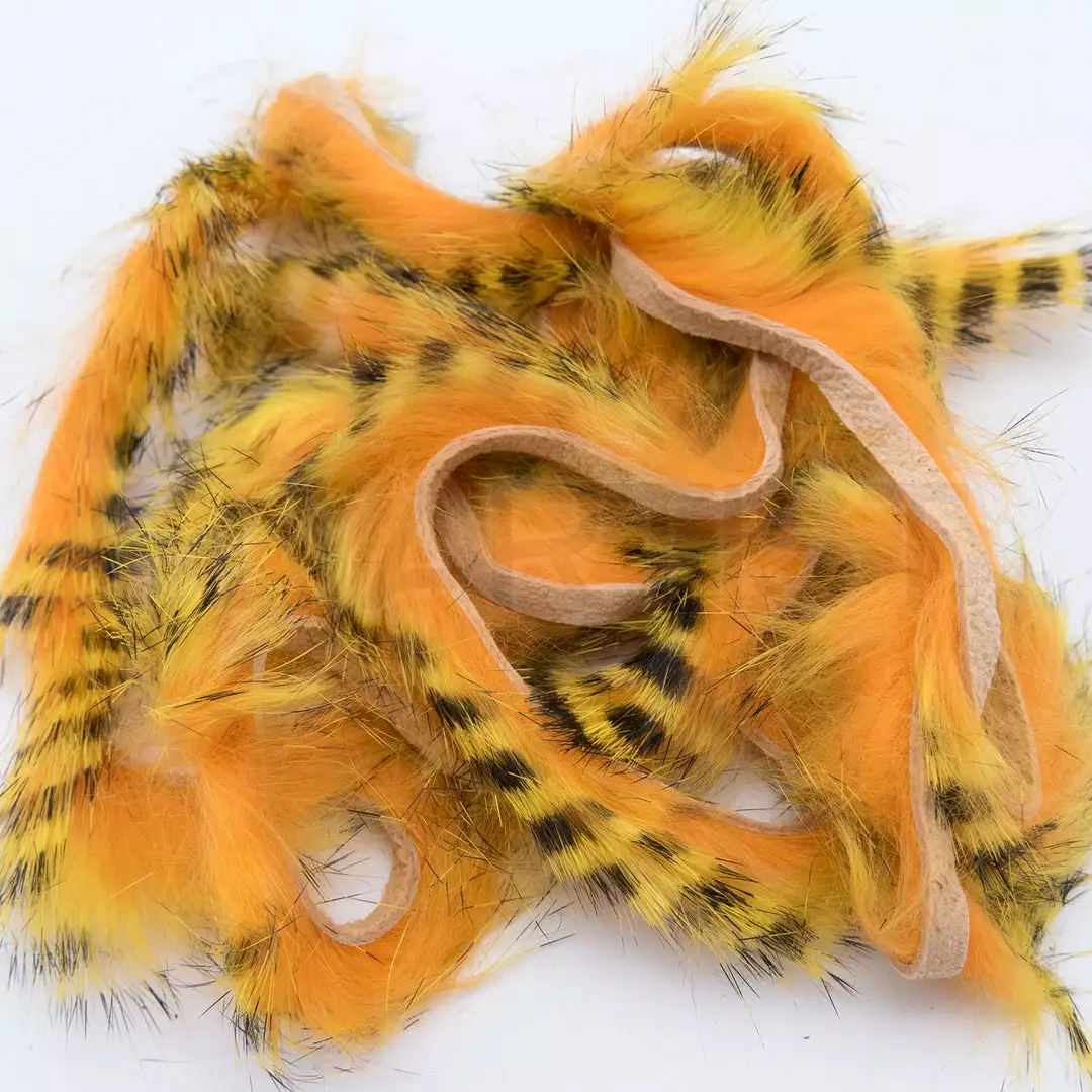 Hareline Magnum Tiger Barred Rabbit Strips 10 Hareline Magnum Tiger Barred Rabbit Strips