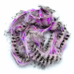 Hareline Black Barred Groovy Bunny Strips Fly Tying Materials