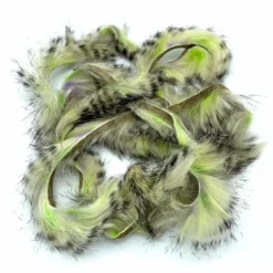 Hareline Black Barred Groovy Bunny Strips Fly Tying Materials