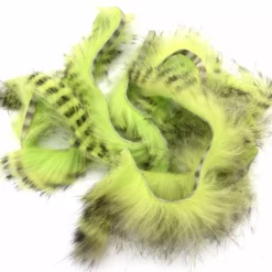 Hareline Black Barred Rabbit Strips Fly Tying Materials