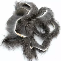 Hareline Black Barred Rabbit Strips Fly Tying Materials