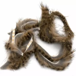 Hareline Black Barred Rabbit Strips Fly Tying Materials