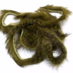 Hareline Black Barred Rabbit Strips Fly Tying Materials