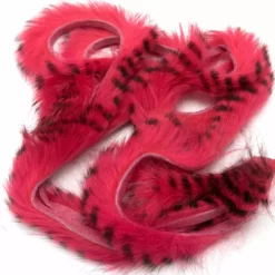 Hareline Black Barred Rabbit Strips Fly Tying Materials