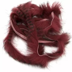 Hareline Black Barred Rabbit Strips Fly Tying Materials