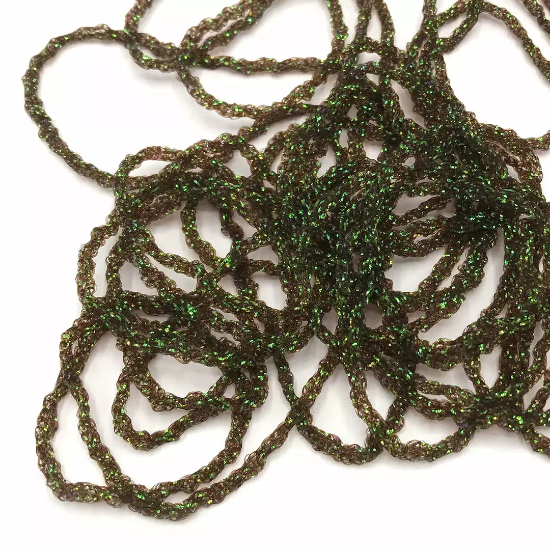 Hareline Dyed Pearl Diamond Braid Fly Tying Materials 16 Hareline Dyed Pearl Diamond Braid Fly Tying Materials