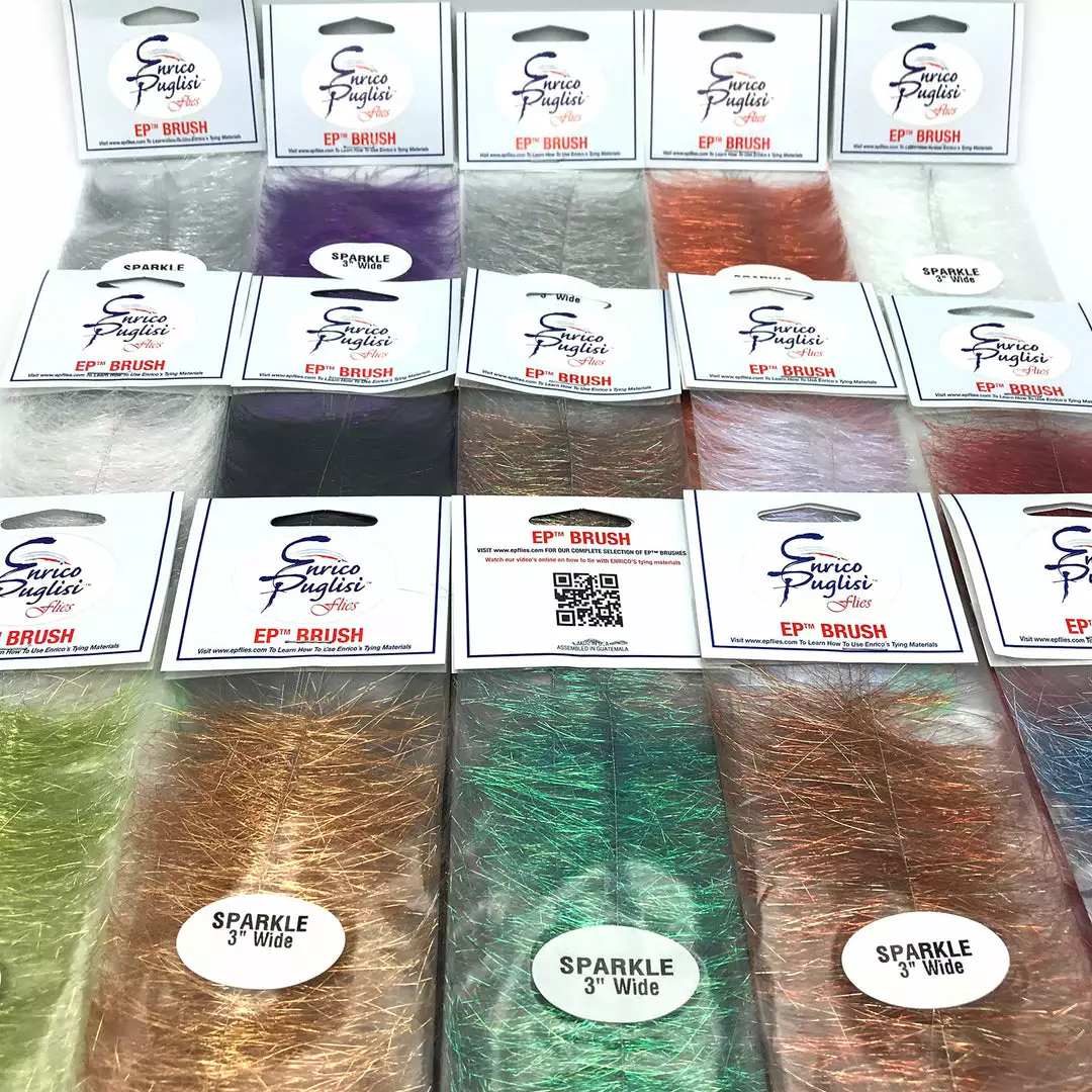 Enrico Puglisi Fly Tying Materials EP Sparkle Brush 3" Wide 2 Enrico Puglisi Fly Tying Materials EP Sparkle Brush 3" Wide