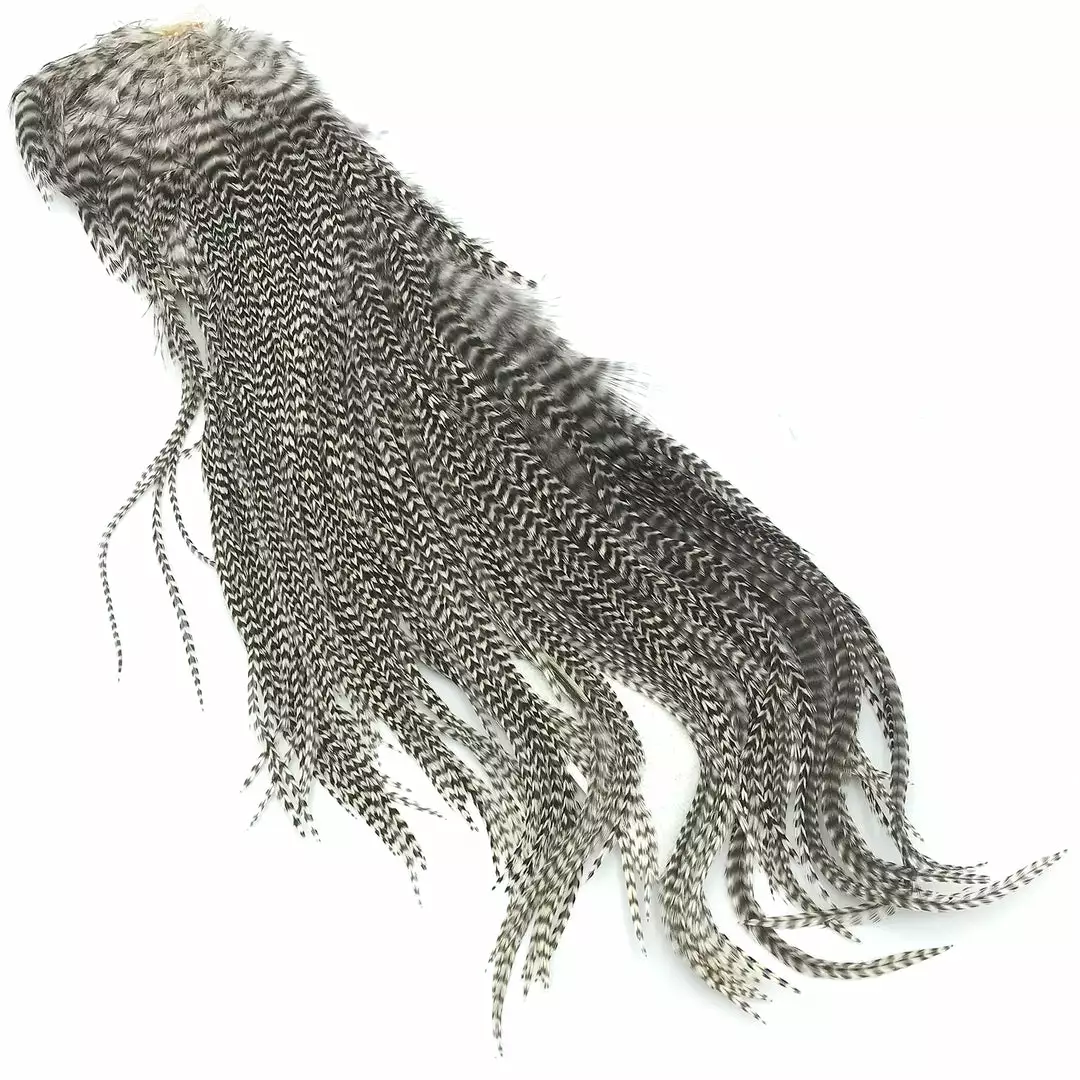 Fly Tying Materials Keough Grizzly Half Saddle 9 Fly Tying Materials Keough Grizzly Half Saddle