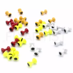 Hareline Painted Lead Dumbbell Eyes Fly Tying Materials