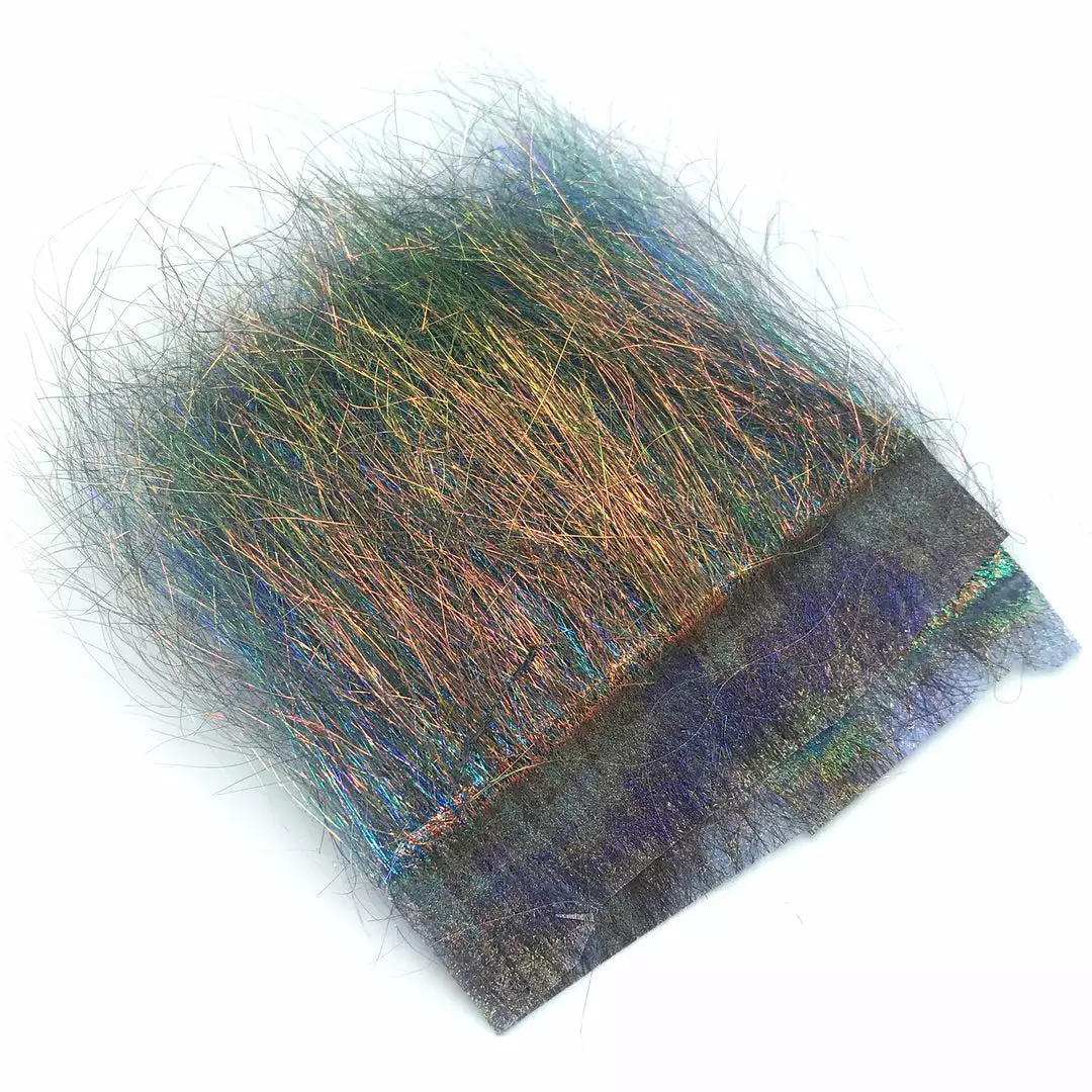 Hareline Fly Tying Materials Ice Dub Minnow Back Shimmer Fringe 7 Hareline Fly Tying Materials Ice Dub Minnow Back Shimmer Fringe