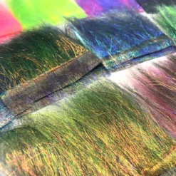 Hareline Fly Tying Materials Ice Dub Minnow Back Shimmer Fringe