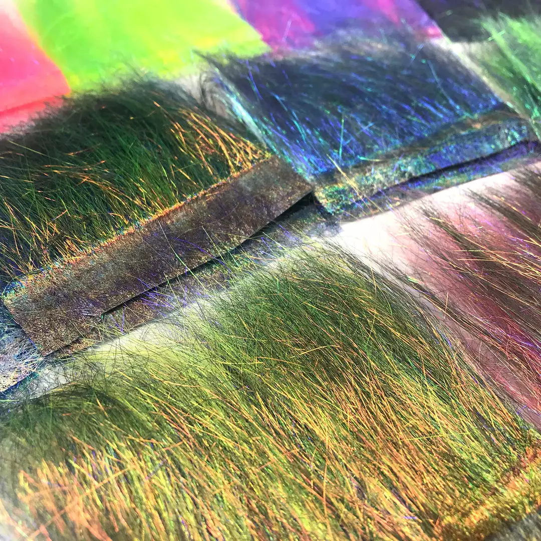 Hareline Fly Tying Materials Ice Dub Minnow Back Shimmer Fringe 2 Hareline Fly Tying Materials Ice Dub Minnow Back Shimmer Fringe