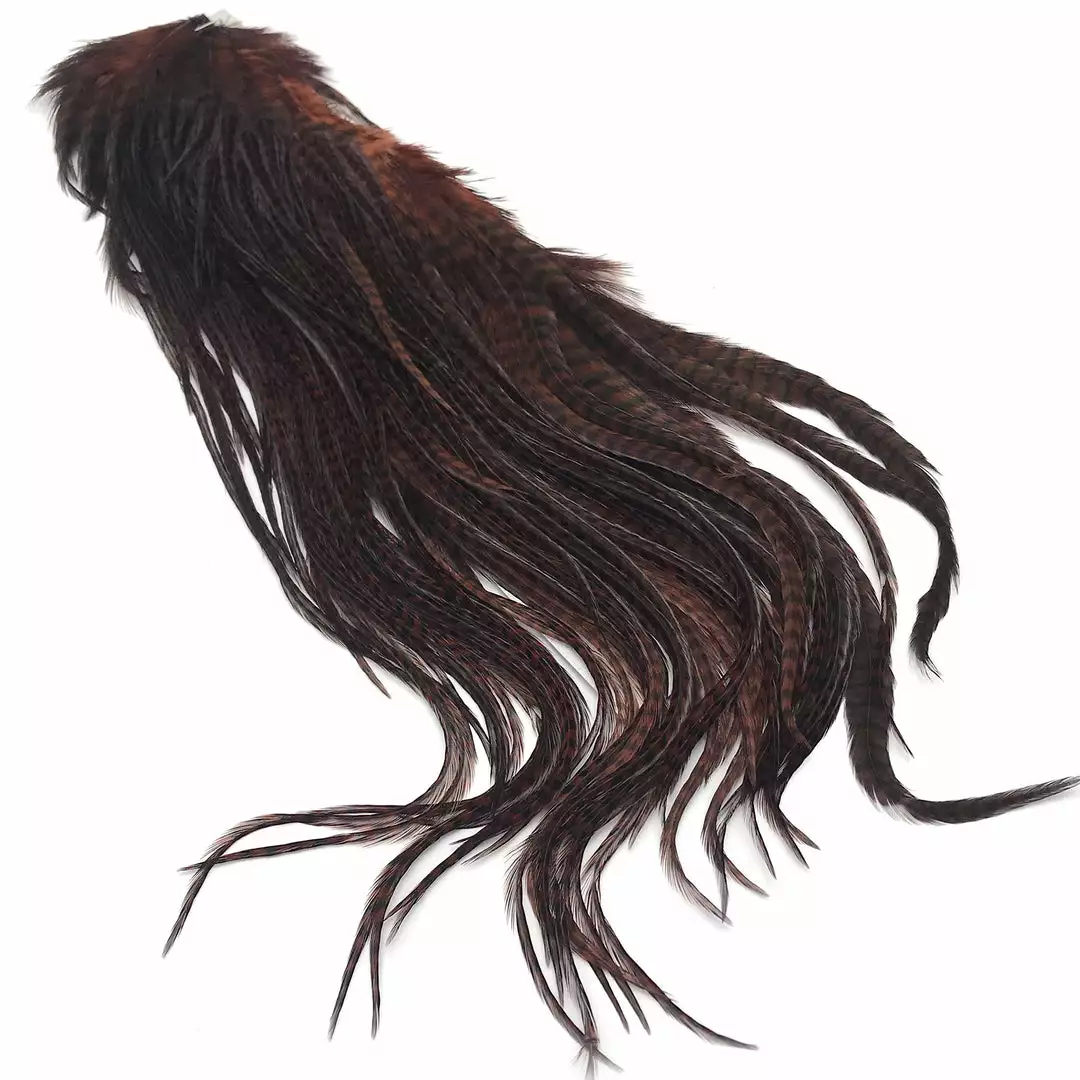 Fly Tying Materials Keough Grizzly Half Saddle 3 Fly Tying Materials Keough Grizzly Half Saddle