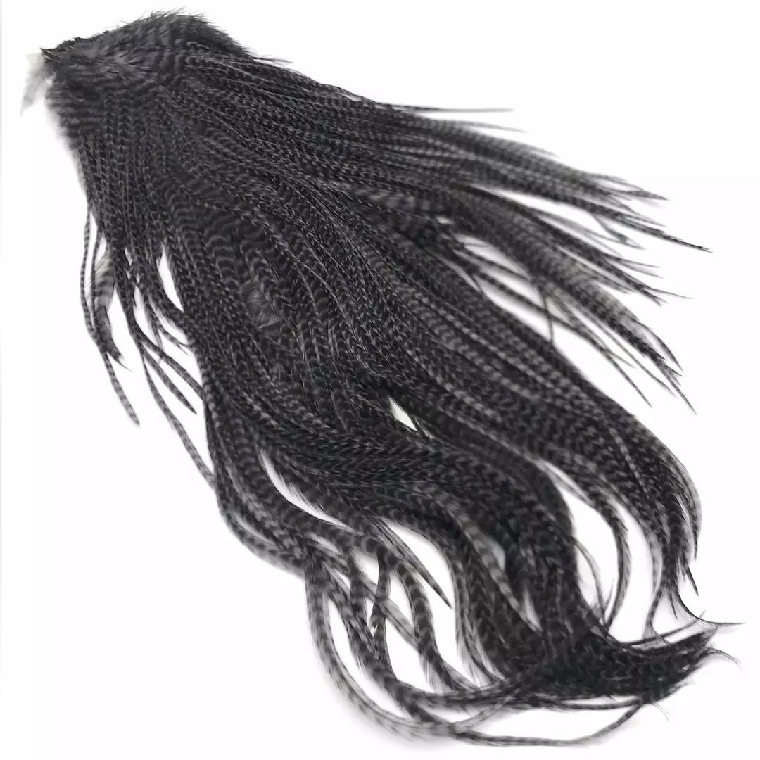 Fly Tying Materials Keough Grizzly Half Saddle 4 Fly Tying Materials Keough Grizzly Half Saddle