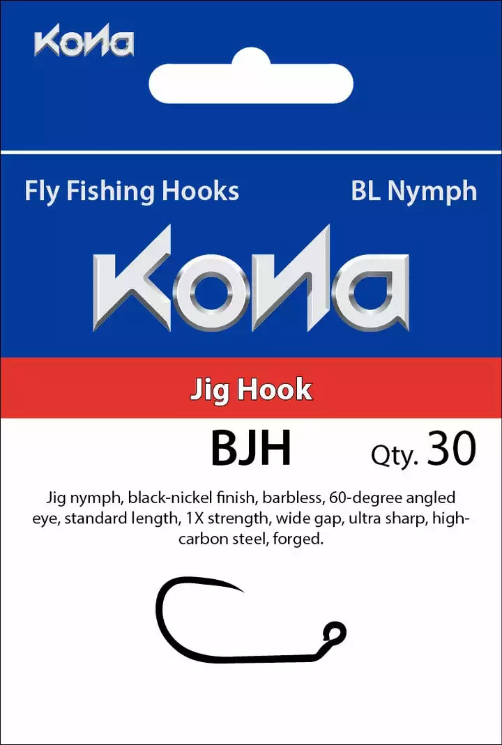 Kona BJH Barbless Jig Nymph Hook Hooks 2 Kona BJH Barbless Jig Nymph Hook Hooks