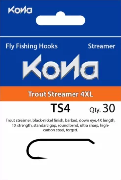 Hooks Kona TS4 Trout Streamer 4XL Hook