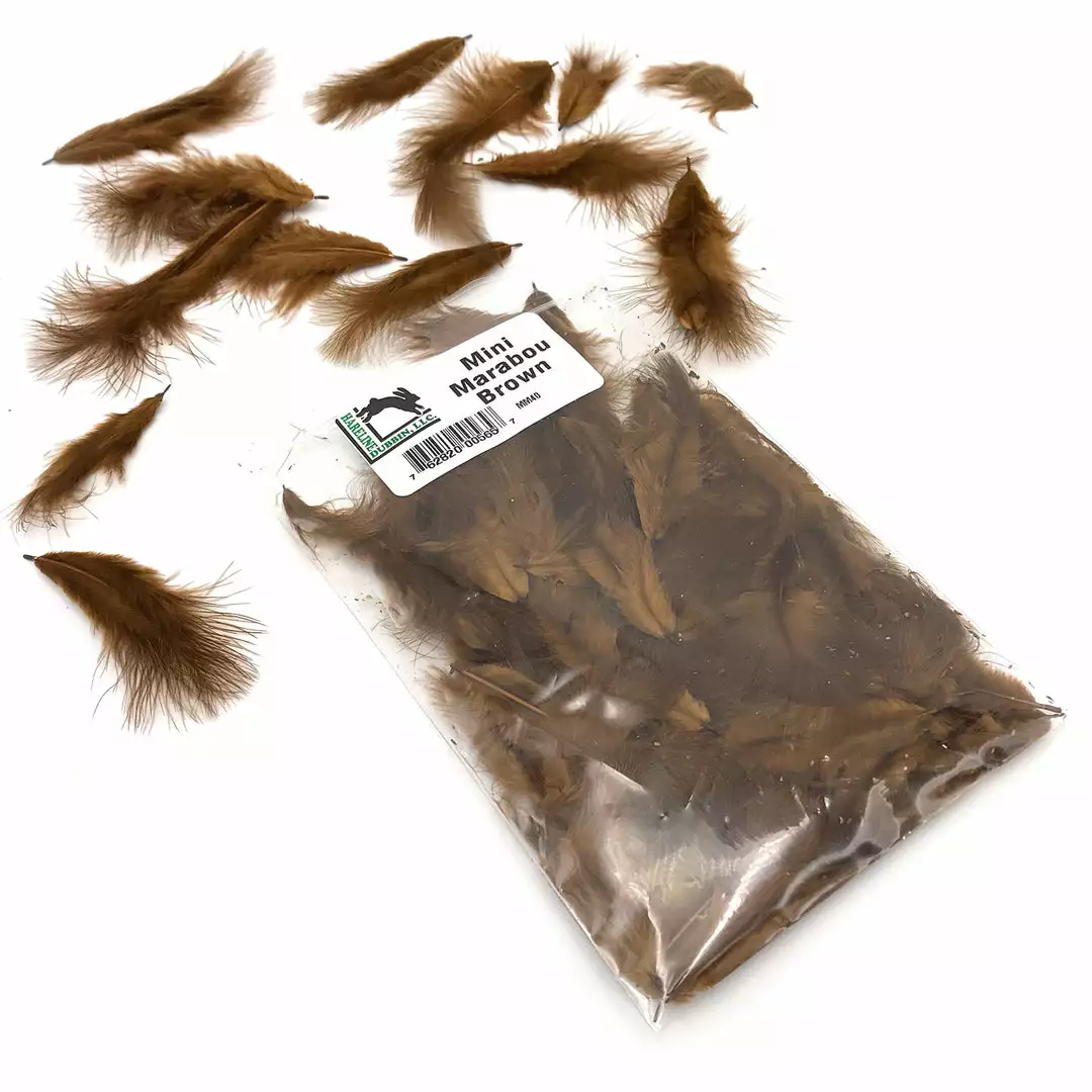 Hareline Mini Marabou Feathers Fly Tying Materials 3 Hareline Mini Marabou Feathers Fly Tying Materials