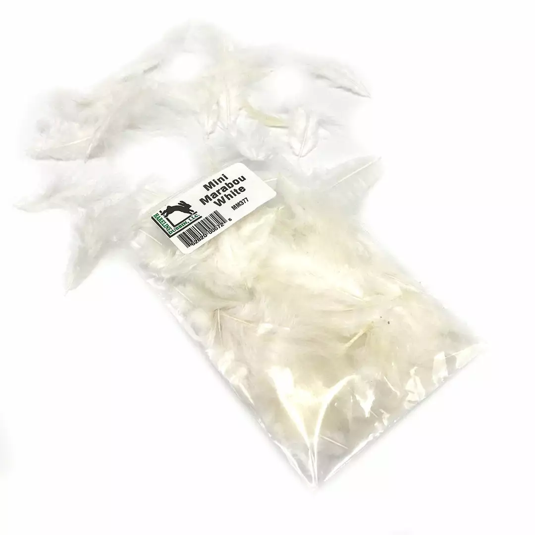 Hareline Mini Marabou Feathers Fly Tying Materials 10 Hareline Mini Marabou Feathers Fly Tying Materials