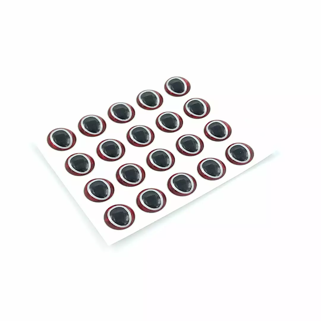 Hareline Fly Tying Materials Oval Pupil 3D Adhesive Eyes 6 Hareline Fly Tying Materials Oval Pupil 3D Adhesive Eyes