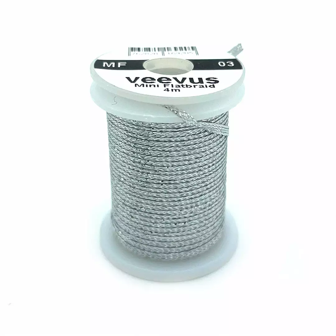 Veevus Mini Flat Braid Fly Tying Materials 12 Veevus Mini Flat Braid Fly Tying Materials
